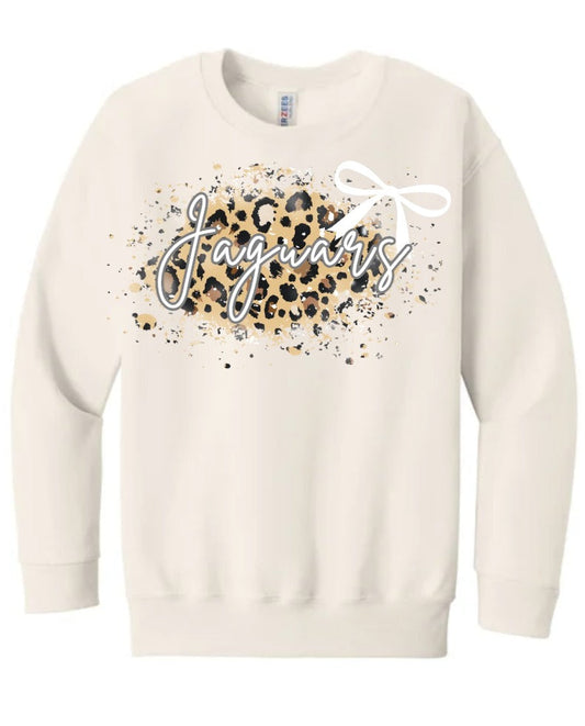 Leopard Bow Jaguars (Tee & Sweatshirt)