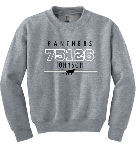 Johnson Elementary - 75126 crewneck, athletic gray