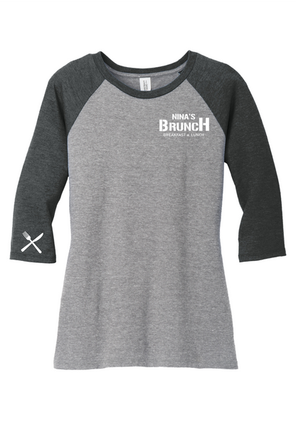 Nina's Brunch 3/4 Sleeve Women's T-Shirt
