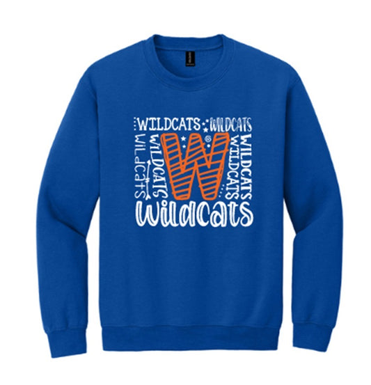Wilson Wildcats Big W Crewneck Sweatshirt
