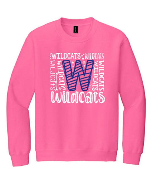 Wilson Wildcats Big W Crewneck Sweatshirt