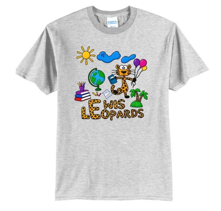 Lewis Leopards Wild About Learning T-Shirt