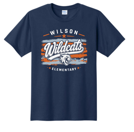 Wilson Wildcats Vintage Stripe Tee